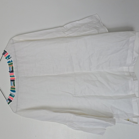 NWOT Talbots Fish embellish Tunic blouse - Picture 8 of 8